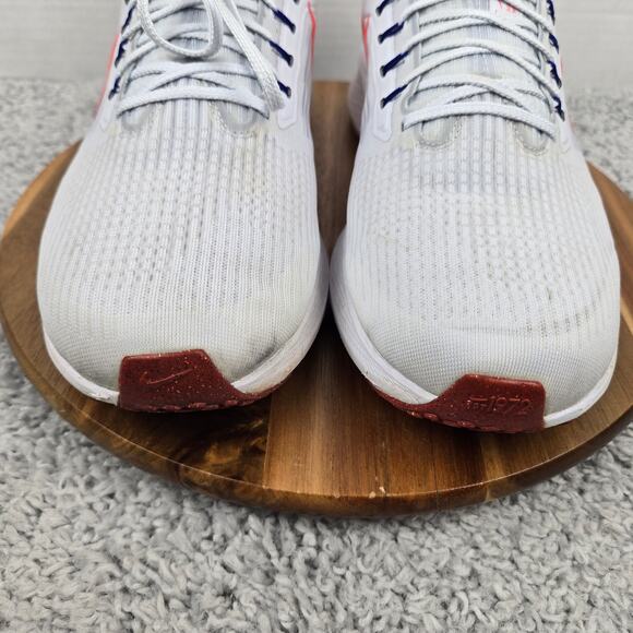 Nike Mens Air Zoom Pegasus 39 Grey Bright Crimson Gym Running Shoe 14 DH4071-007 - Picture 6 of 13